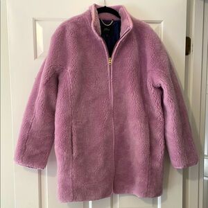 J. Crew Lavender Fleece Jacket